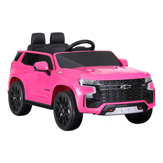 Licensed Chevrolet Tahoe 12v Kids Electric Ride On Car with Remote - Pink